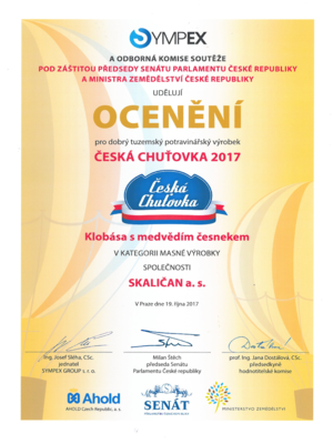 Klobása s medvědím česnekem